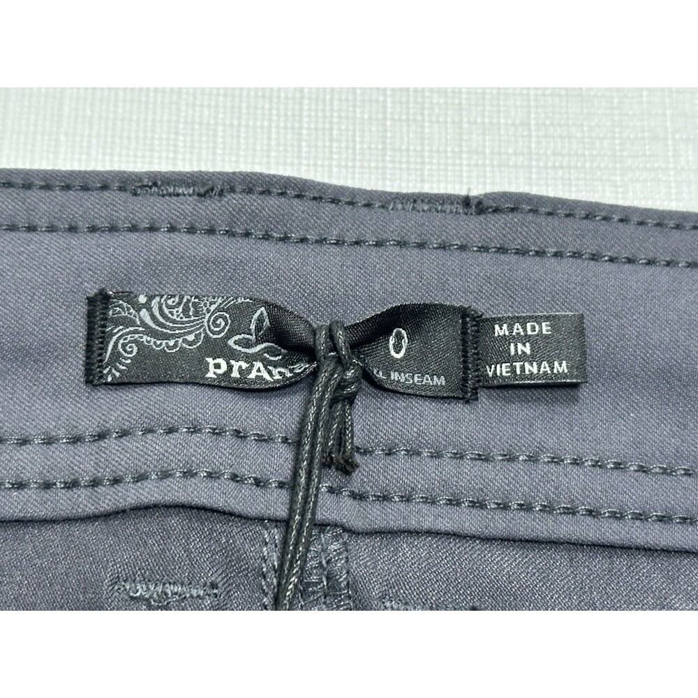 NWT Women's Prana Halle Pants Tall Size 0 x 36 Coal W4HATL11 - Picture 5 of 16